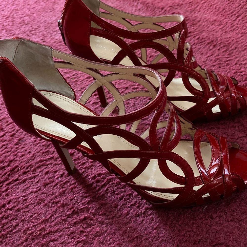 Enzo Angiolini Red strappy heels